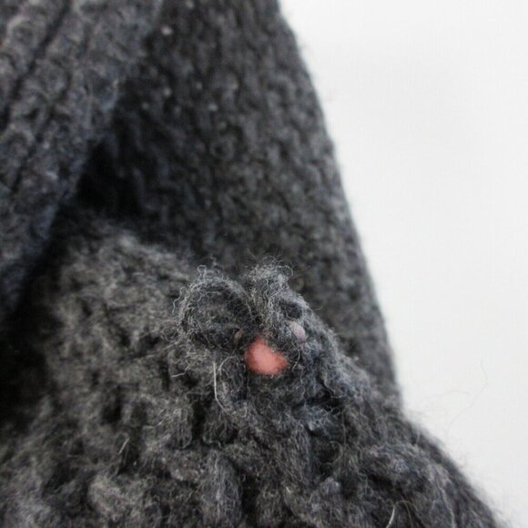 Club Monaco Wool Alpaca Blend Infinity Scarf Women OS Black Soft Cozy Warm 258 - Picture 8 of 11